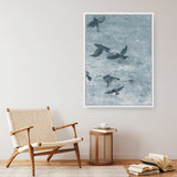 Migration Blue Panel III Canvas Print