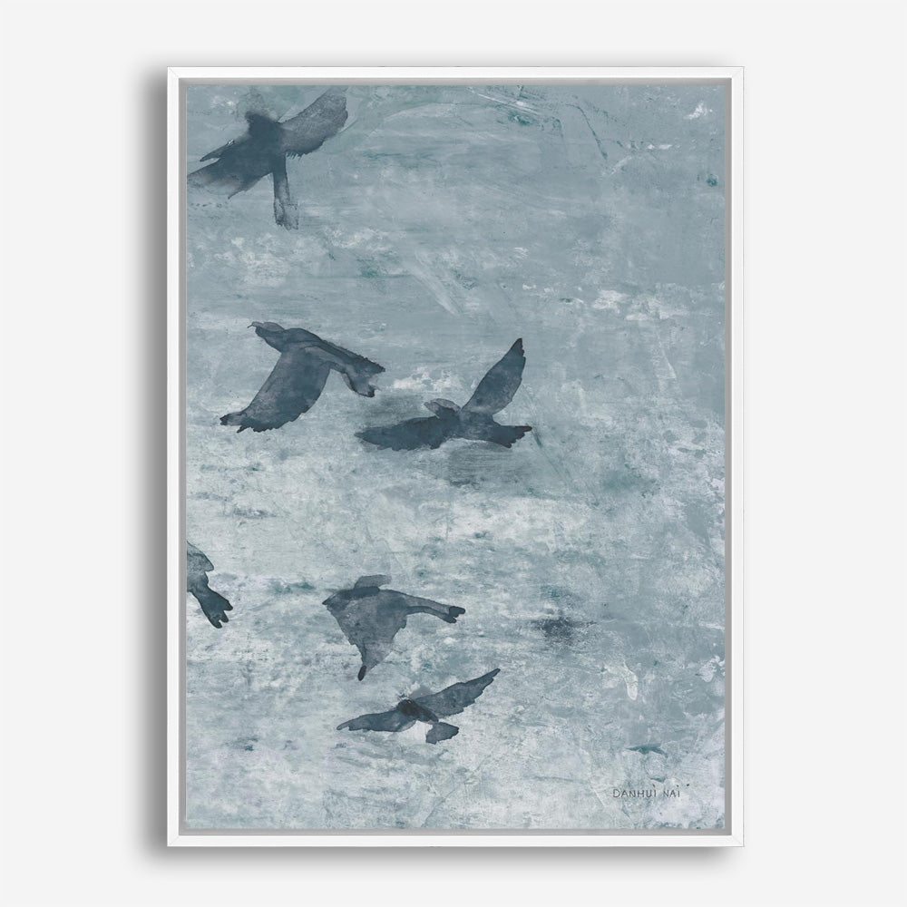 Migration Blue Panel III Canvas Print