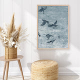 Migration Blue Panel III Art Print