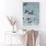 Migration Blue Panel III Art Print