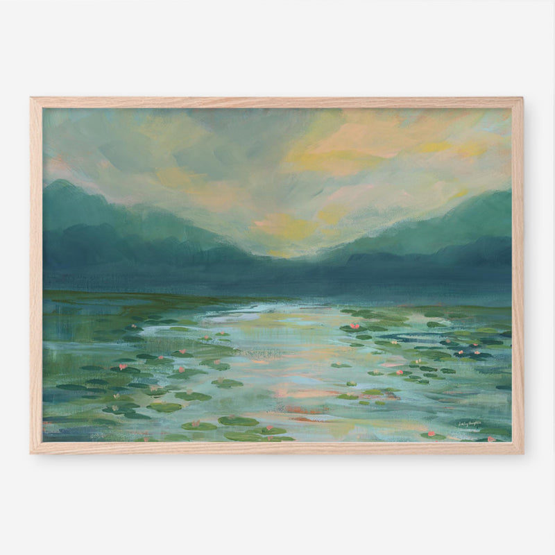 Lily Pad Lagoon I Art Print
