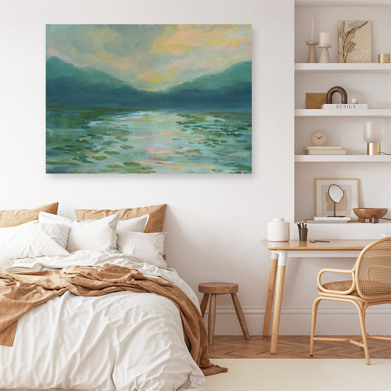 Lily Pad Lagoon I Canvas Print