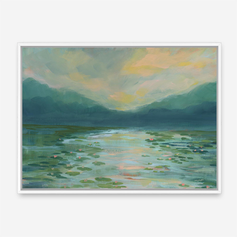 Lily Pad Lagoon I Canvas Print