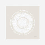 Coastal Block Print I Neutral  (Square) Art Print