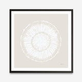 Coastal Block Print I Neutral  (Square) Art Print
