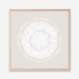 Coastal Block Print I Neutral  (Square) Art Print