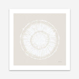 Coastal Block Print I Neutral  (Square) Art Print