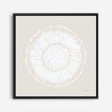 Coastal Block Print I Neutral  (Square) Canvas Print