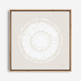Coastal Block Print I Neutral  (Square) Canvas Print