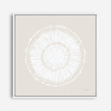 Coastal Block Print I Neutral  (Square) Canvas Print