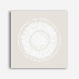 Coastal Block Print I Neutral  (Square) Canvas Print