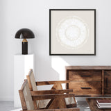 Coastal Block Print I Neutral  (Square) Art Print