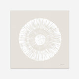 Coastal Block Print II Neutral  (Square) Art Print