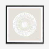 Coastal Block Print II Neutral  (Square) Art Print