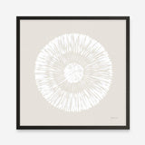 Coastal Block Print II Neutral  (Square) Art Print
