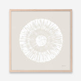 Coastal Block Print II Neutral  (Square) Art Print