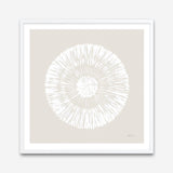 Coastal Block Print II Neutral  (Square) Art Print