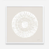 Coastal Block Print II Neutral  (Square) Art Print