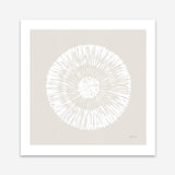 Coastal Block Print II Neutral  (Square) Art Print