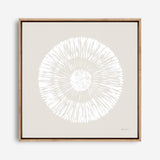 Coastal Block Print II Neutral (Square) Canvas Print