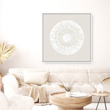 Coastal Block Print II Neutral (Square) Canvas Print