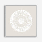 Coastal Block Print II Neutral (Square) Canvas Print