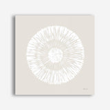 Coastal Block Print II Neutral (Square) Canvas Print