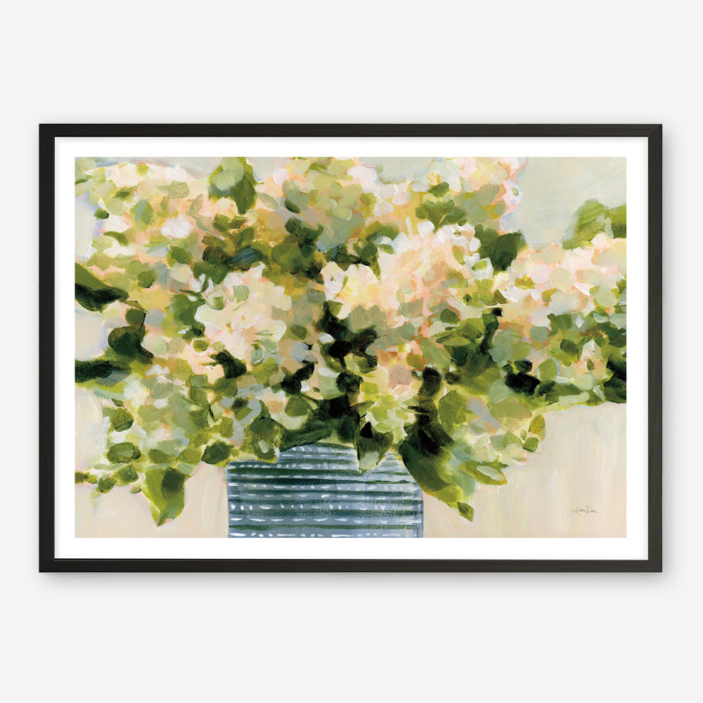 Hydrangeas in Vase Art Print