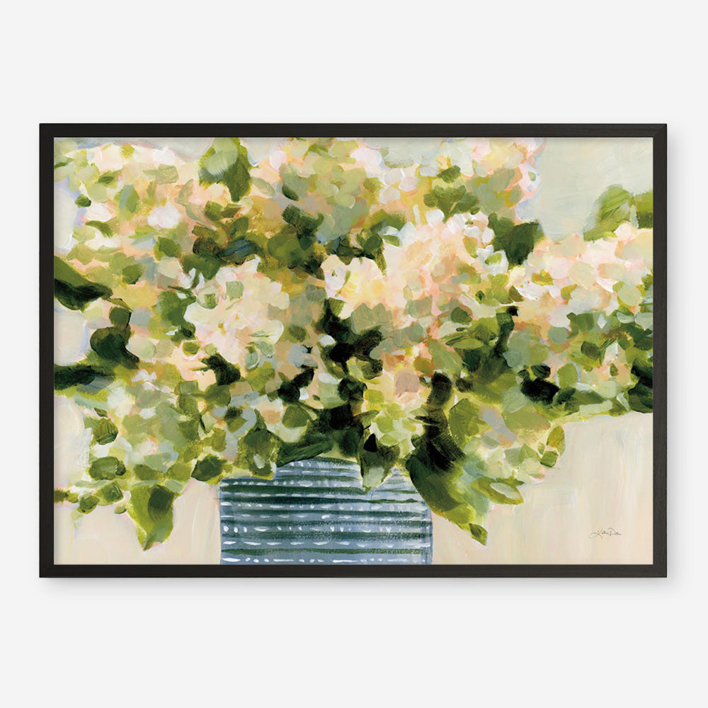 Hydrangeas in Vase Art Print