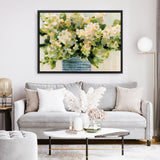 Hydrangeas in Vase Canvas Print