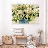 Hydrangeas in Vase Canvas Print