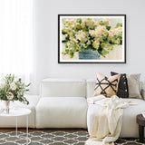 Hydrangeas in Vase Art Print