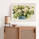 Hydrangeas in Vase Art Print