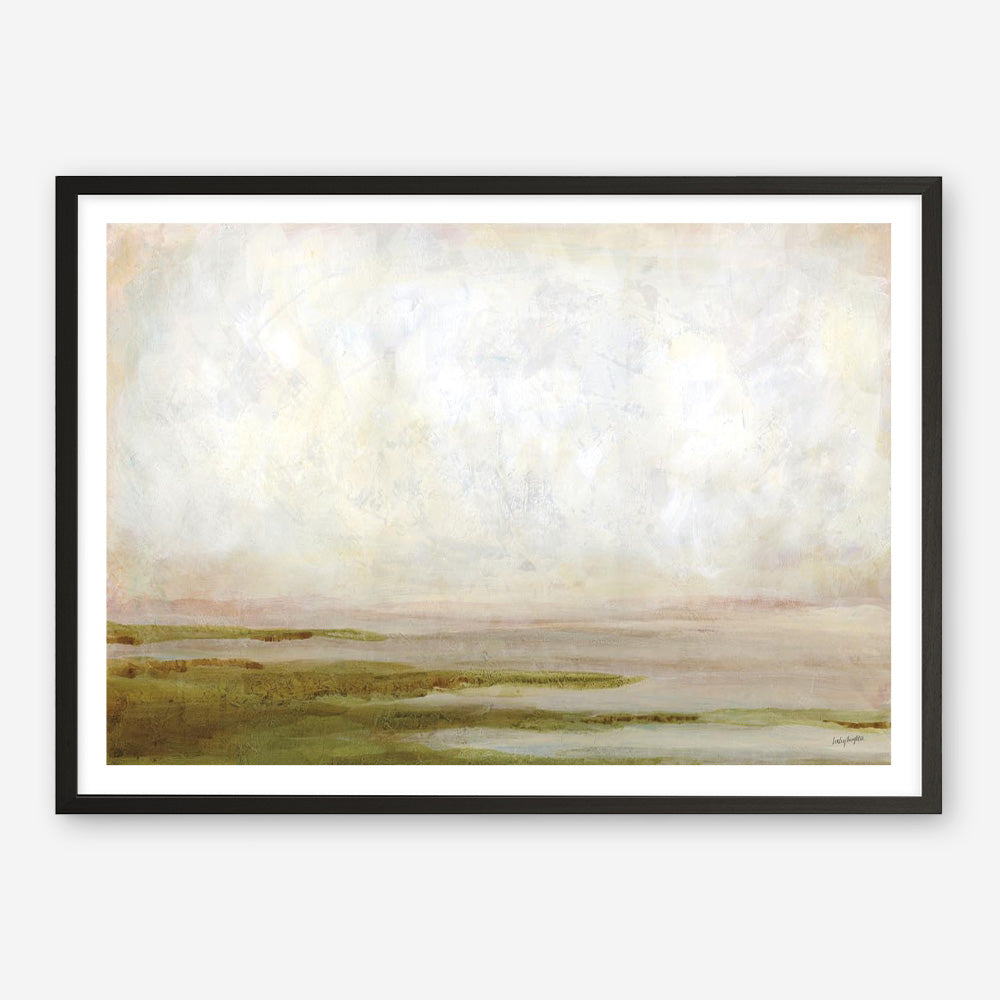Hazy Lake Art Print