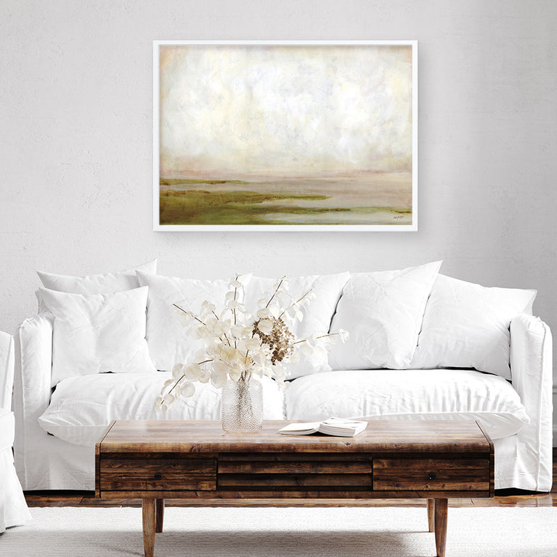 Hazy Lake Art Print
