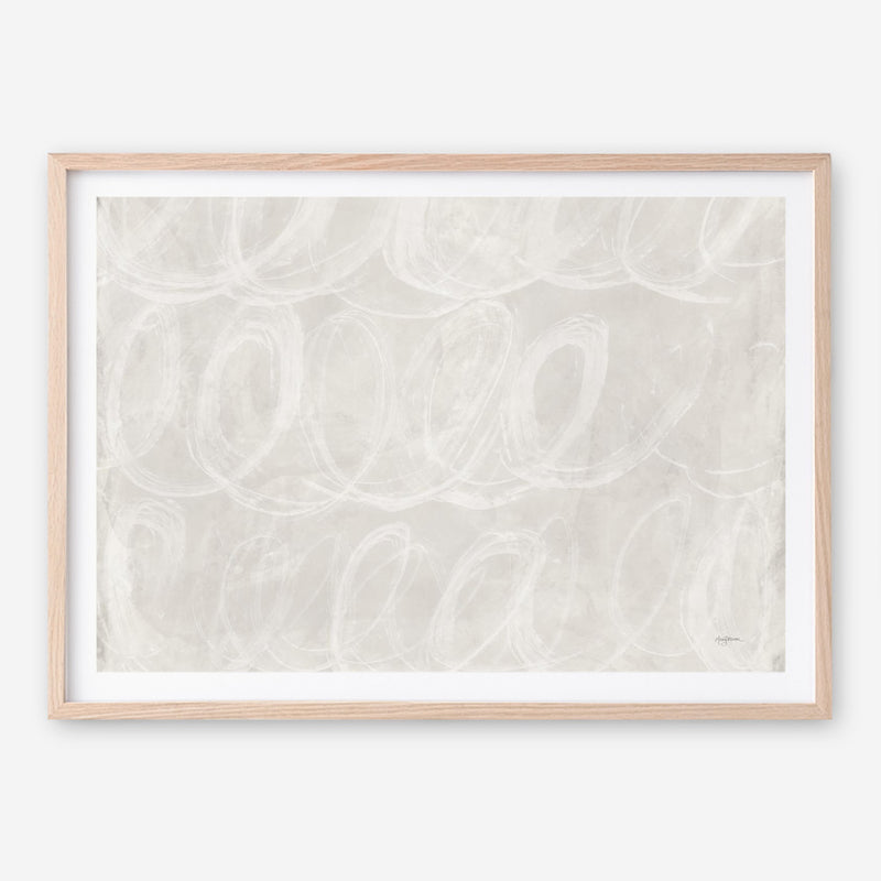 Calming Thoughts II Neutral Crop Art Print