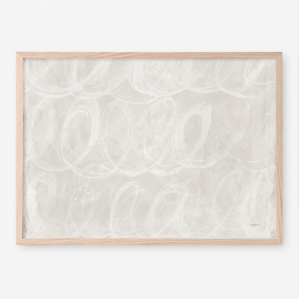 Calming Thoughts II Neutral Crop Art Print