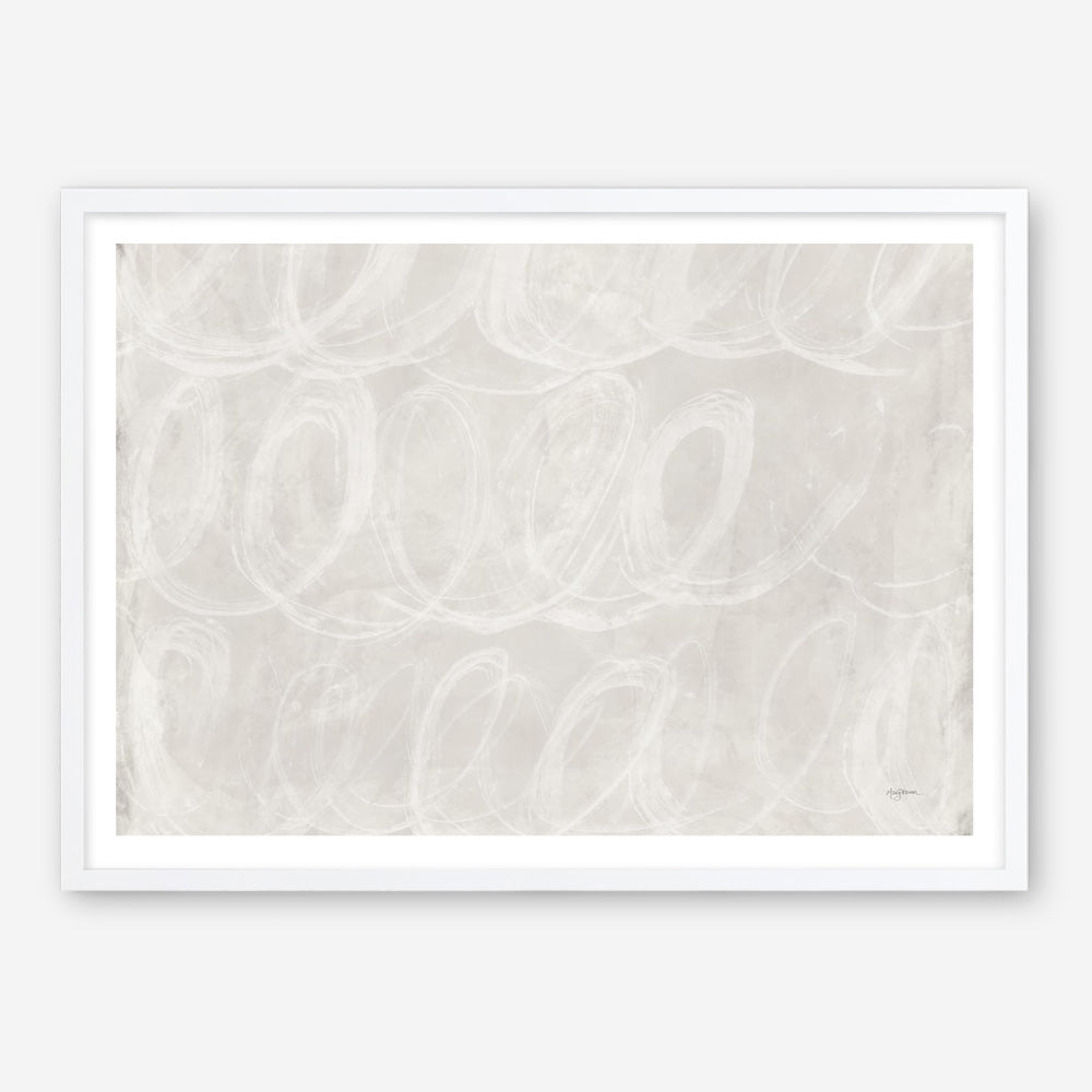 Calming Thoughts II Neutral Crop Art Print