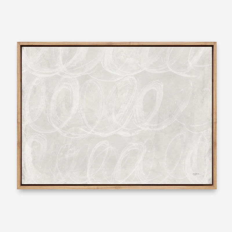 Calming Thoughts II Neutral Crop Canvas Print
