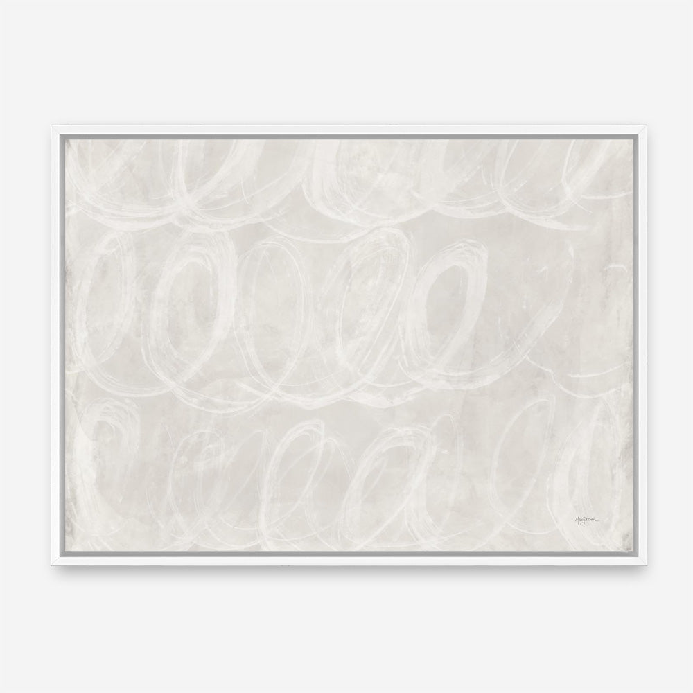 Calming Thoughts II Neutral Crop Canvas Print