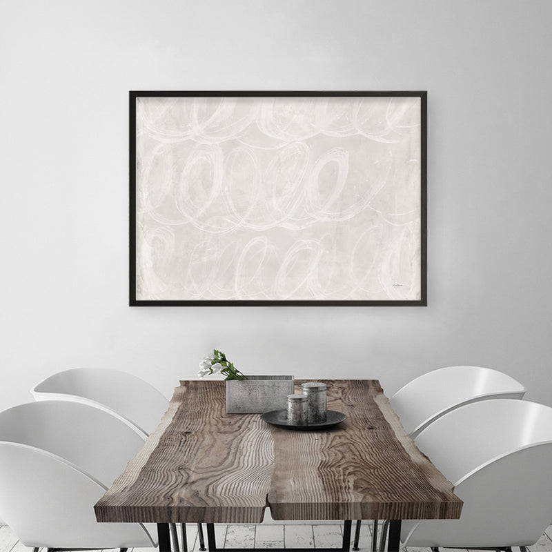 Calming Thoughts II Neutral Crop Art Print