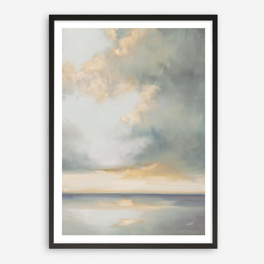 Shimmering Sea Gray Art Print