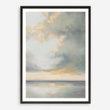 Shimmering Sea Gray Art Print