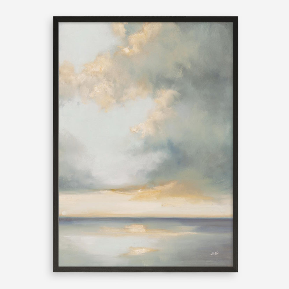 Shimmering Sea Gray Art Print