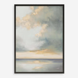 Shimmering Sea Gray Art Print