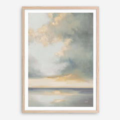 Shimmering Sea Gray Art Print