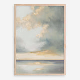 Shimmering Sea Gray Art Print
