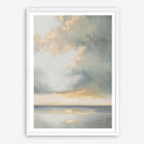 Shimmering Sea Gray Art Print