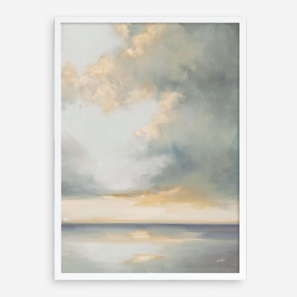 Shimmering Sea Gray Art Print