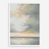 Shimmering Sea Gray Art Print